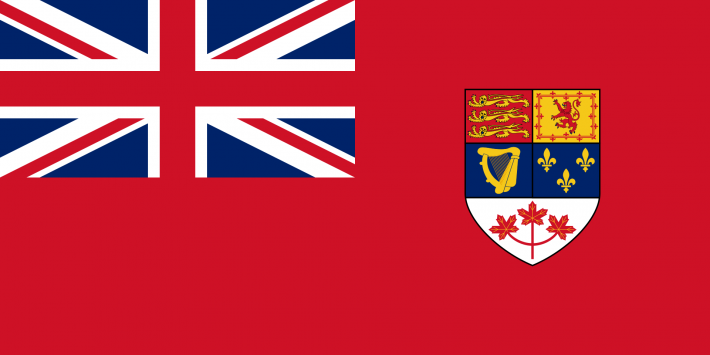 1つ前のカナダの国旗（ユニオン・フラッグ使用）