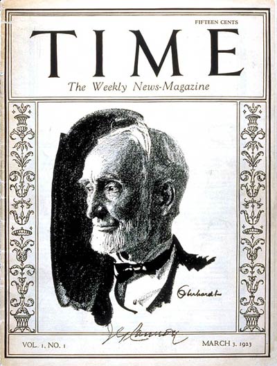 3月3日　世界初のニュース雑誌「タイム」創刊：1923年